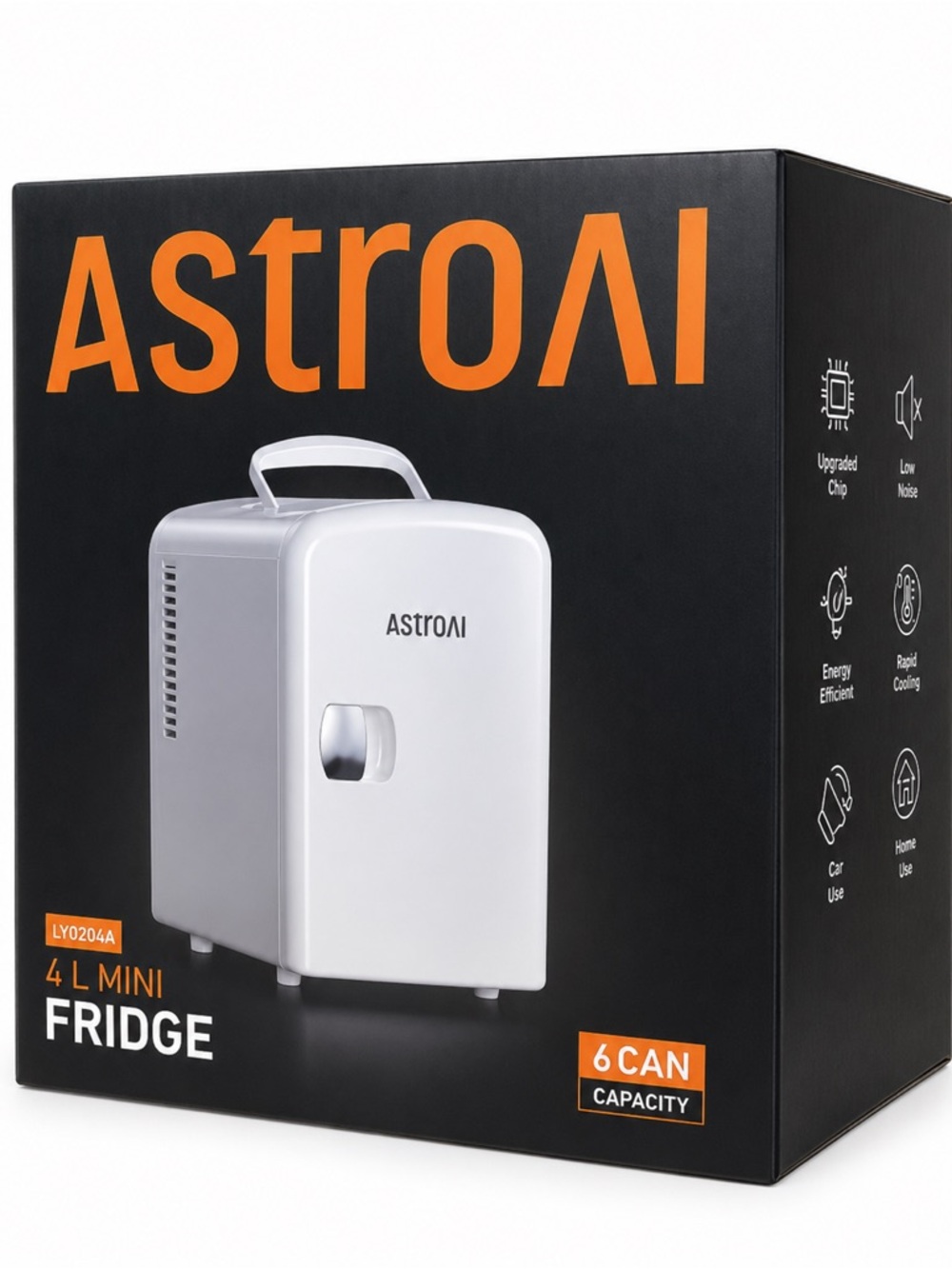 NIB AstroAI 4L Mini Fridge in White